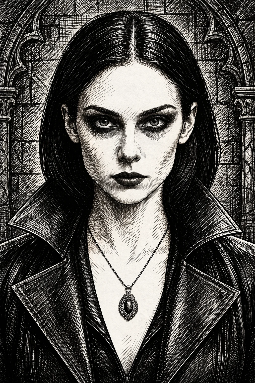 Retrato gravado de Katherine